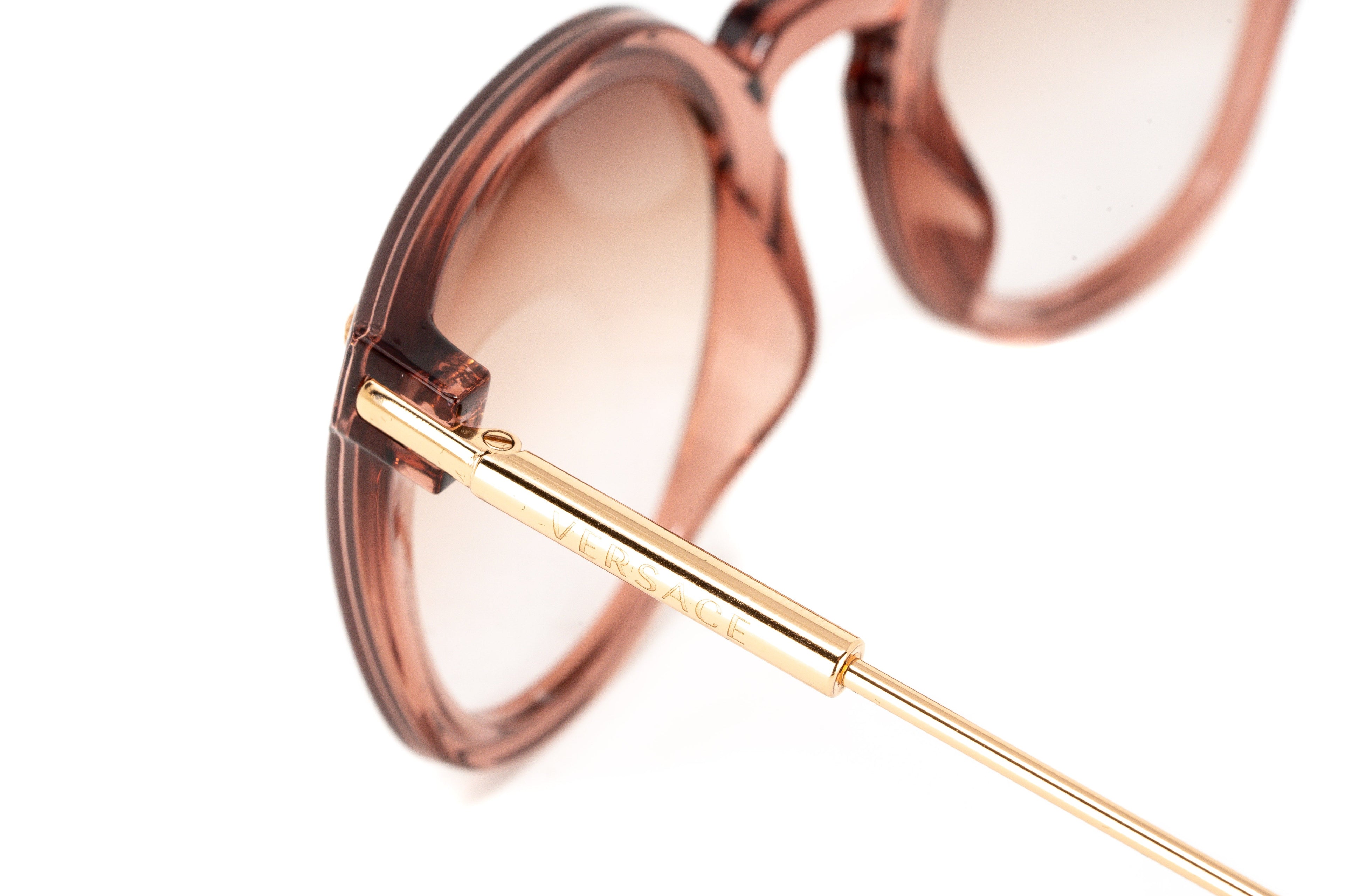 Versace Women's Sunglasses Square Pink/Gold