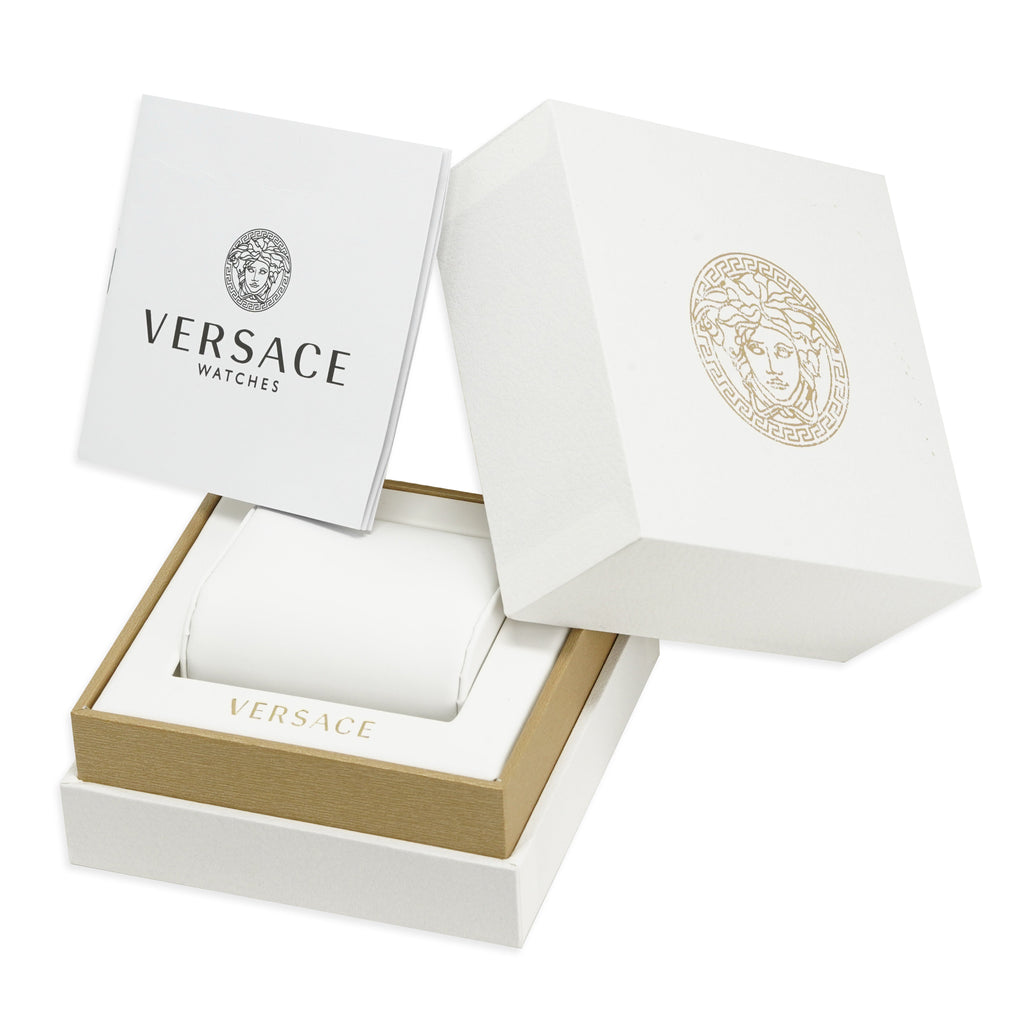 Versace Ladies Watch Sport Tech 40mm Black Gold Bracelet