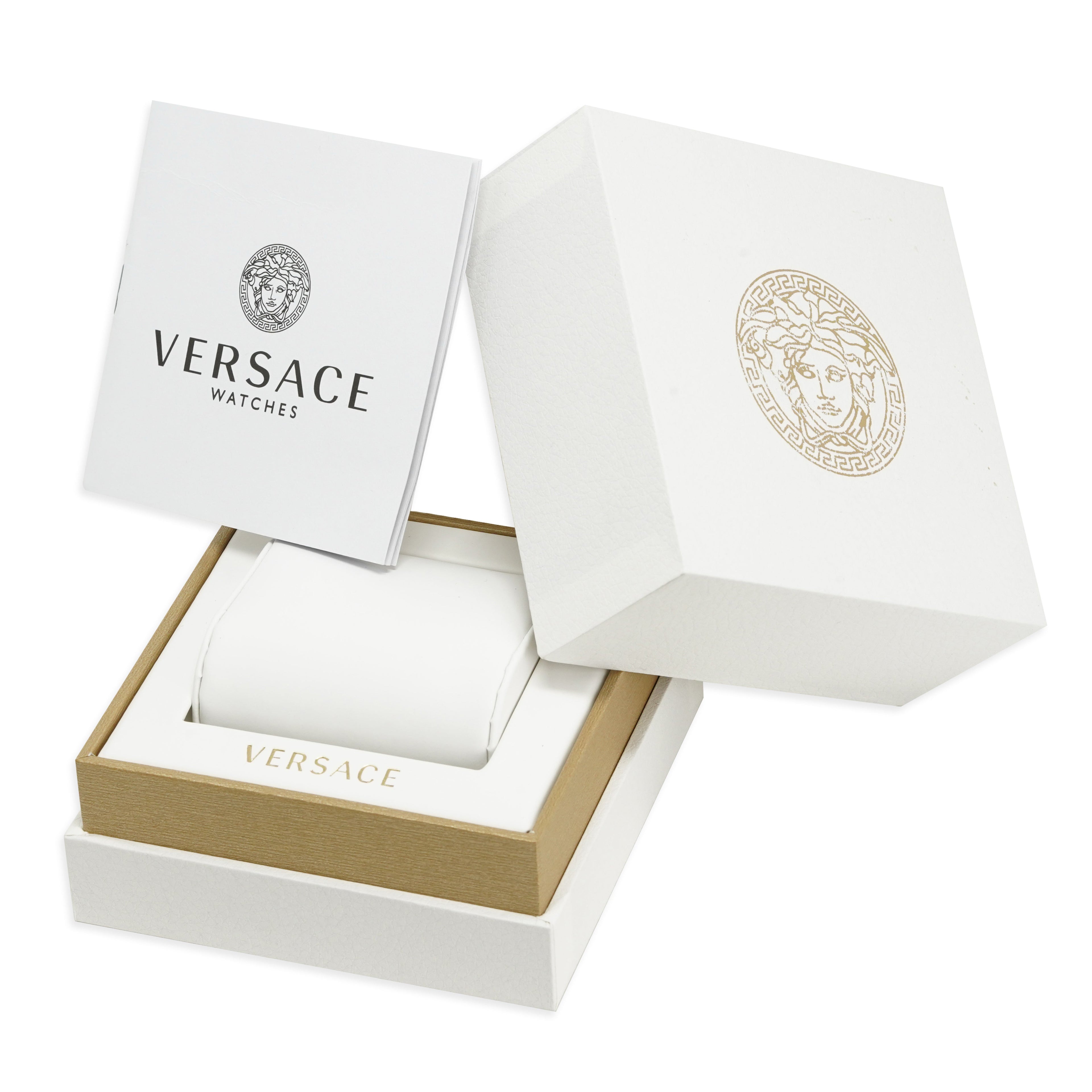 Versace Men's Watch Greca Sporty Chronograph 46mm Black Silver