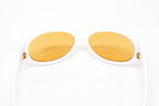 Versace Women's Sunglasses Cat Eye White/Yellow