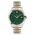 Versace Men's Watch Icon Classic Green Two-Tone Bracelet