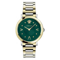 Versace Ladies Watch Pop Chic Green Two-Tone Bracelet