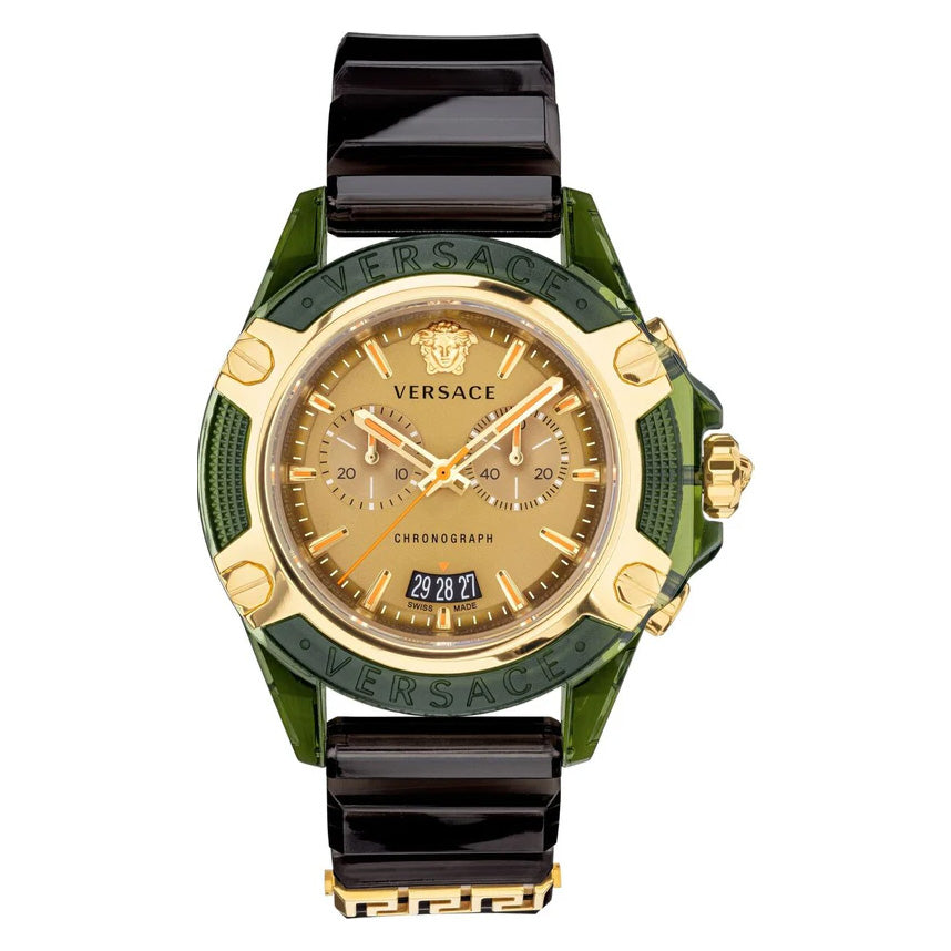 Versace Unisex Watch Chronograph Active Military Green