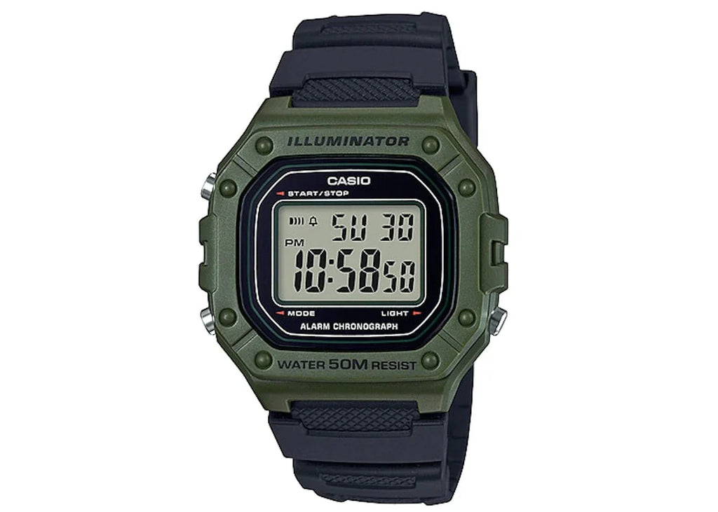 Casio Watch Chronograph Digital Green