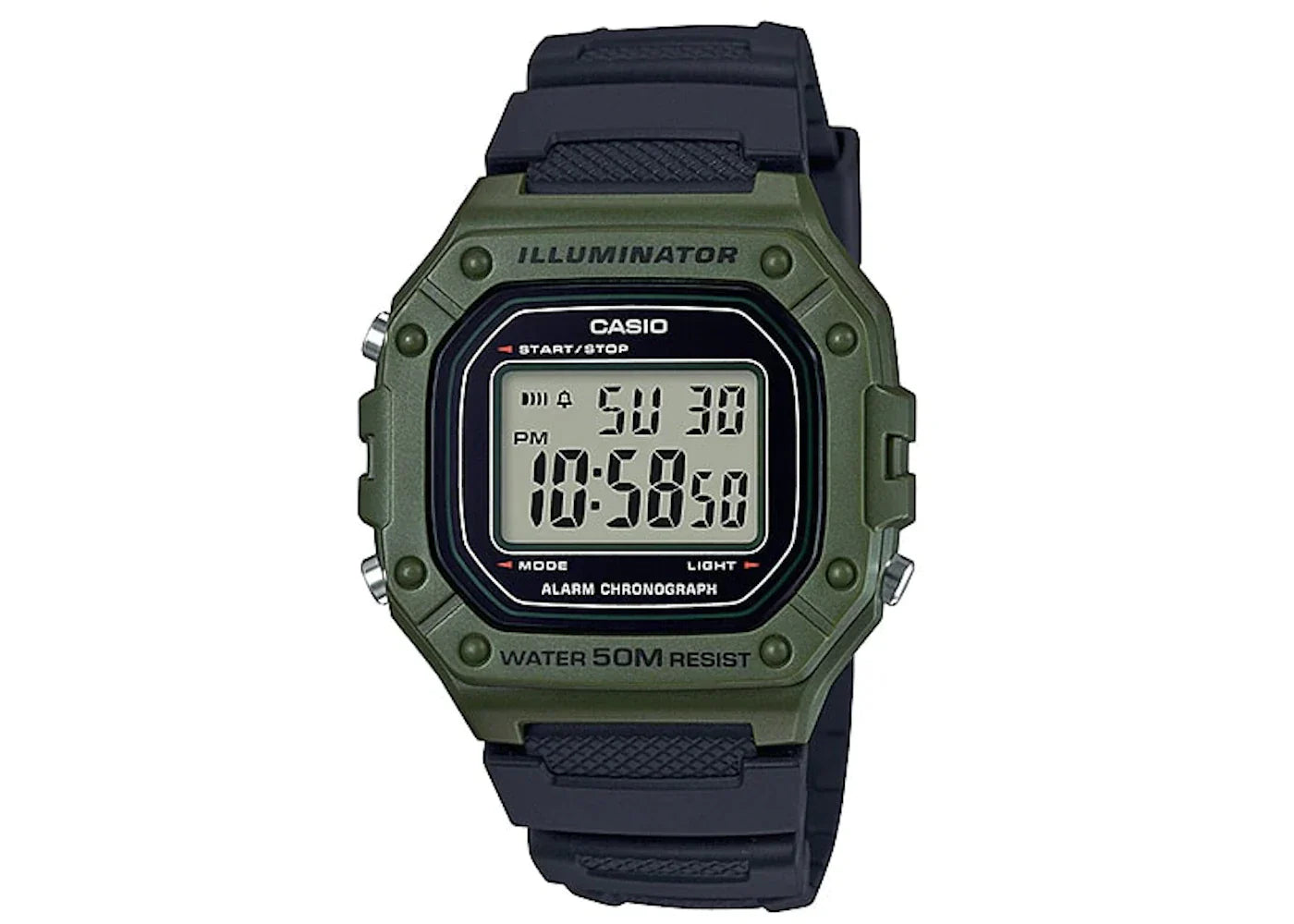 Casio Watch Chronograph Digital Green