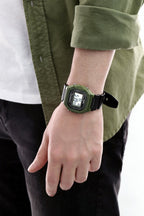 Casio Watch Chronograph Digital Green