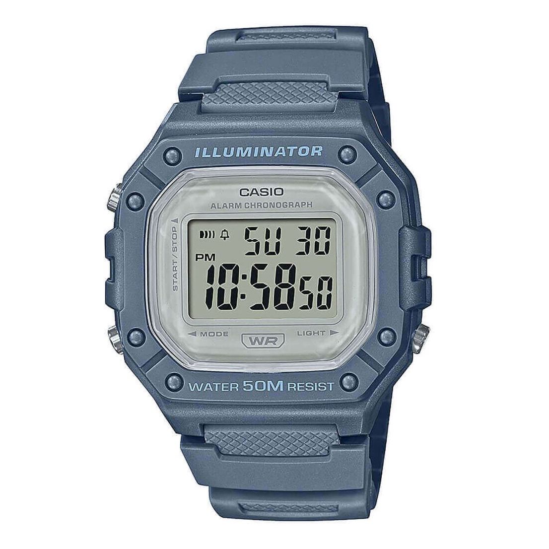 Casio Watch Chronograph Digital Blue
