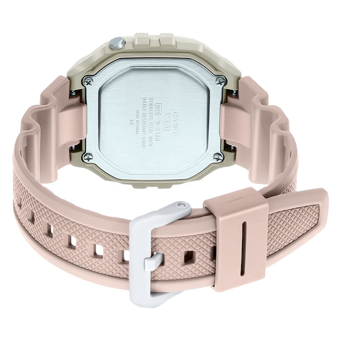 Casio Watch Chronograph Digital White Pink