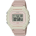 Casio Watch Chronograph Digital White Pink
