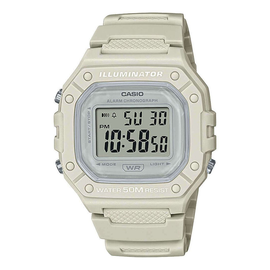 Casio Watch Chronograph Digital White