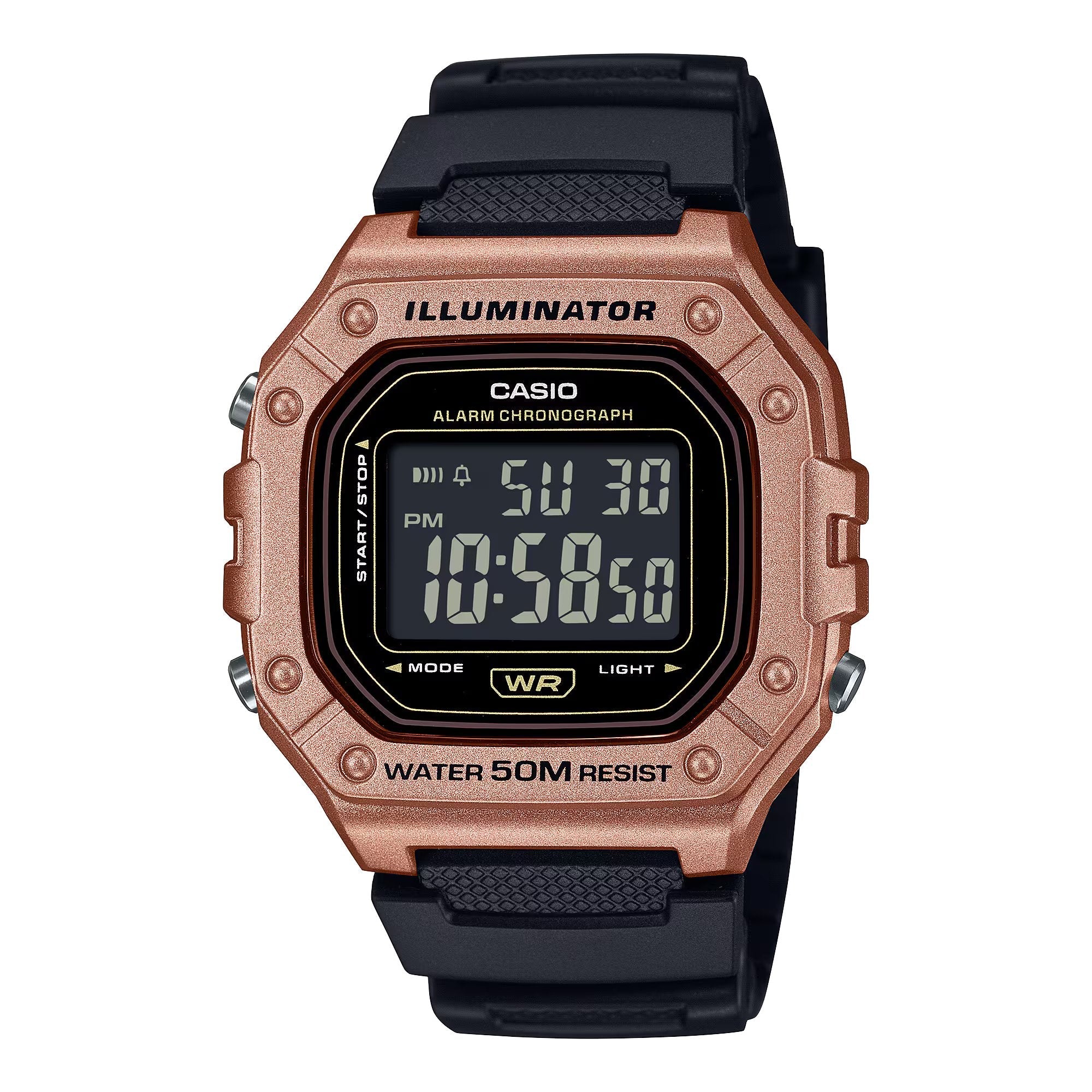 Casio Watch Chronograph Digital Black Bronze