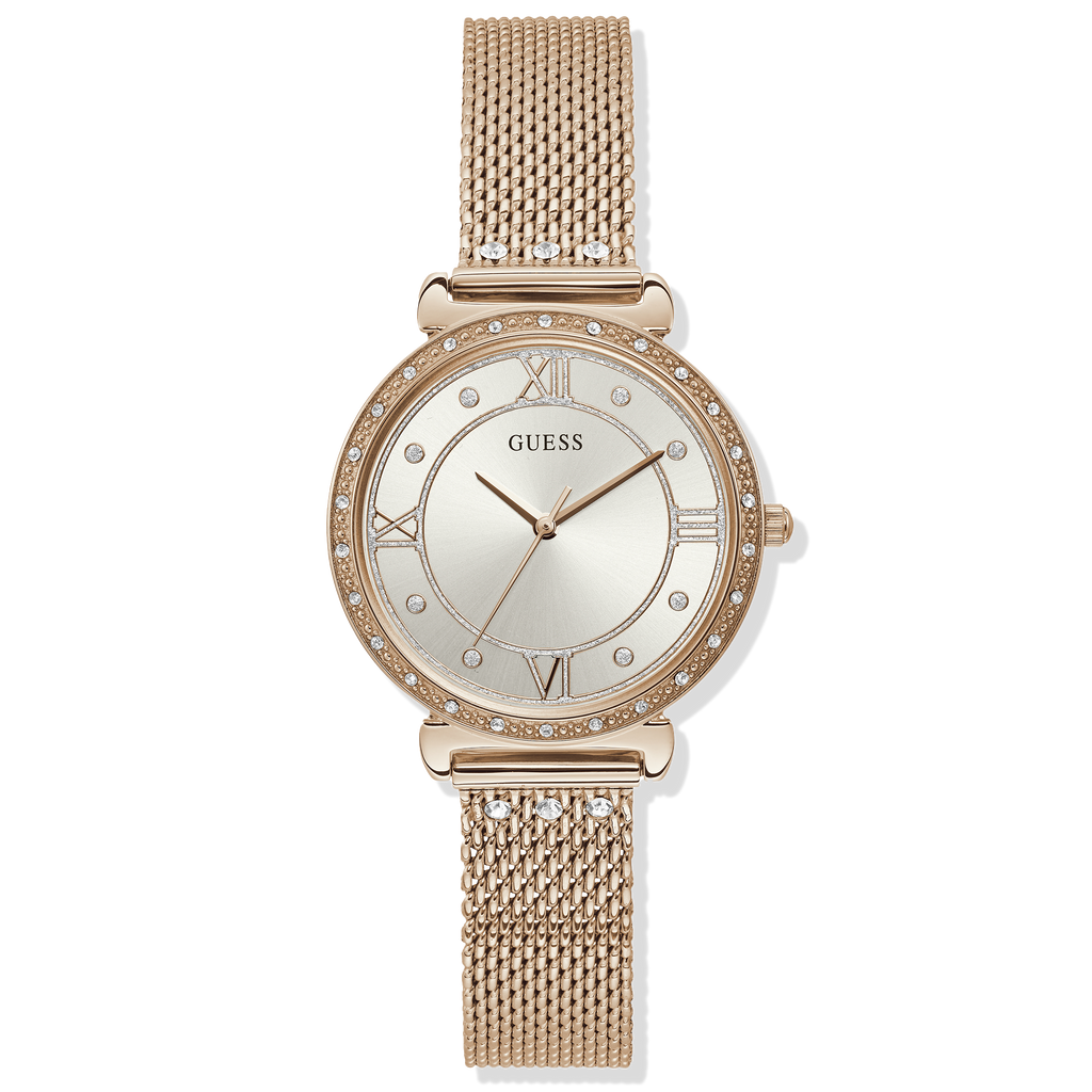 Guess Ladies Rose Gold Jewel Watch