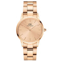 Daniel Wellington Ladies Rose Gold Iconic Link Unitone Watch