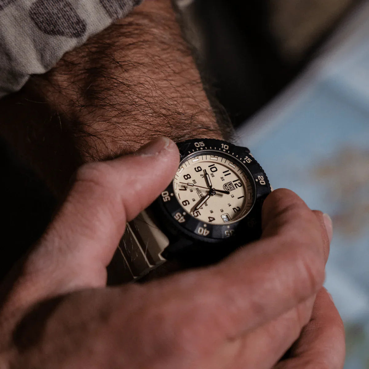 Luminox Original Navy Seal 3000 Series Men's Brown Watch