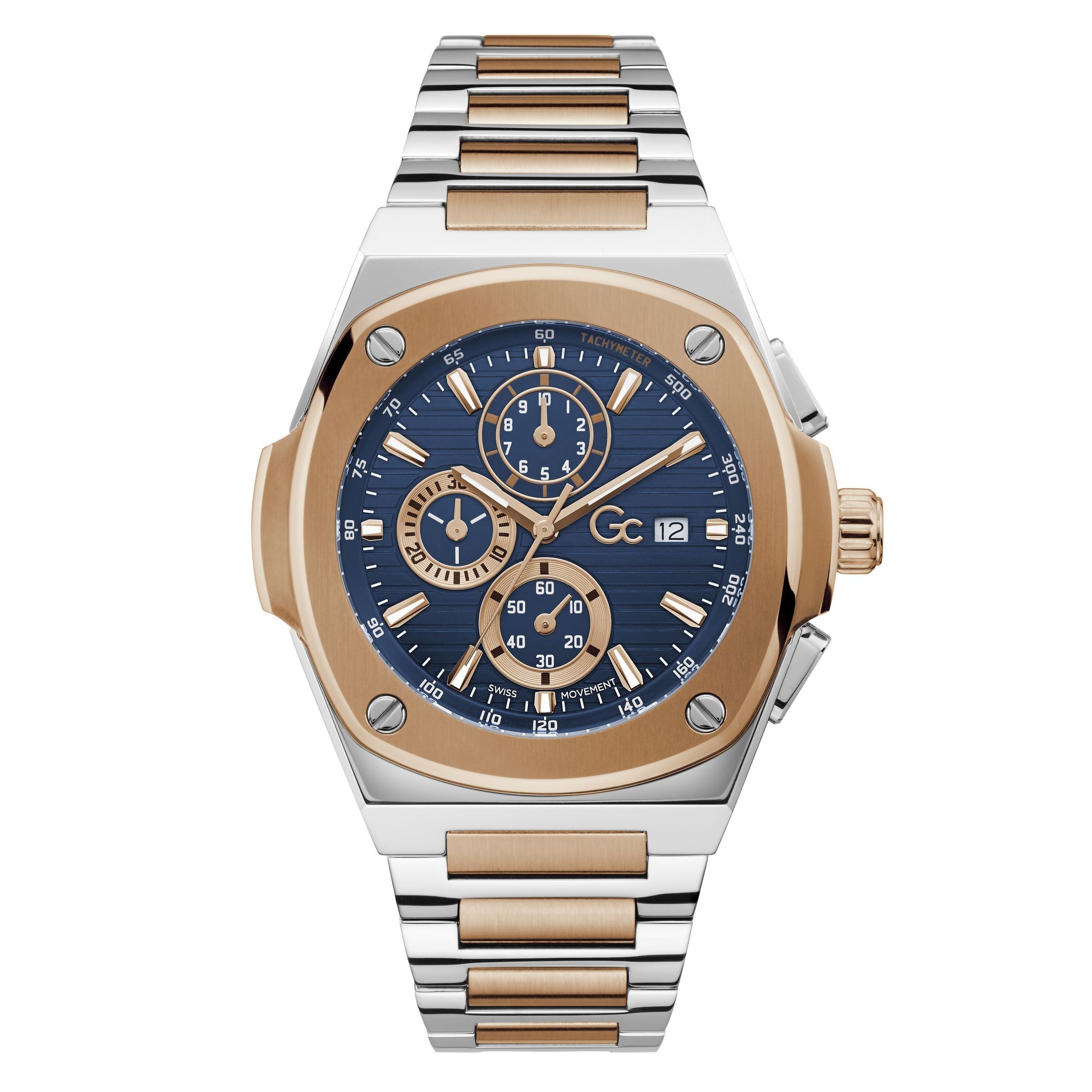 Gc Coussin Shape Men's Blue Watch