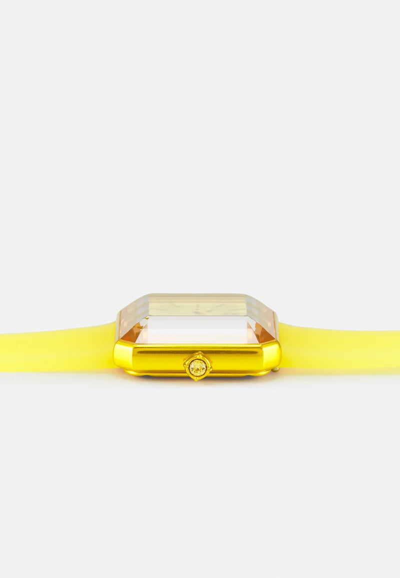 Swarovski Watch Lucent with Silicone Strap Yellow