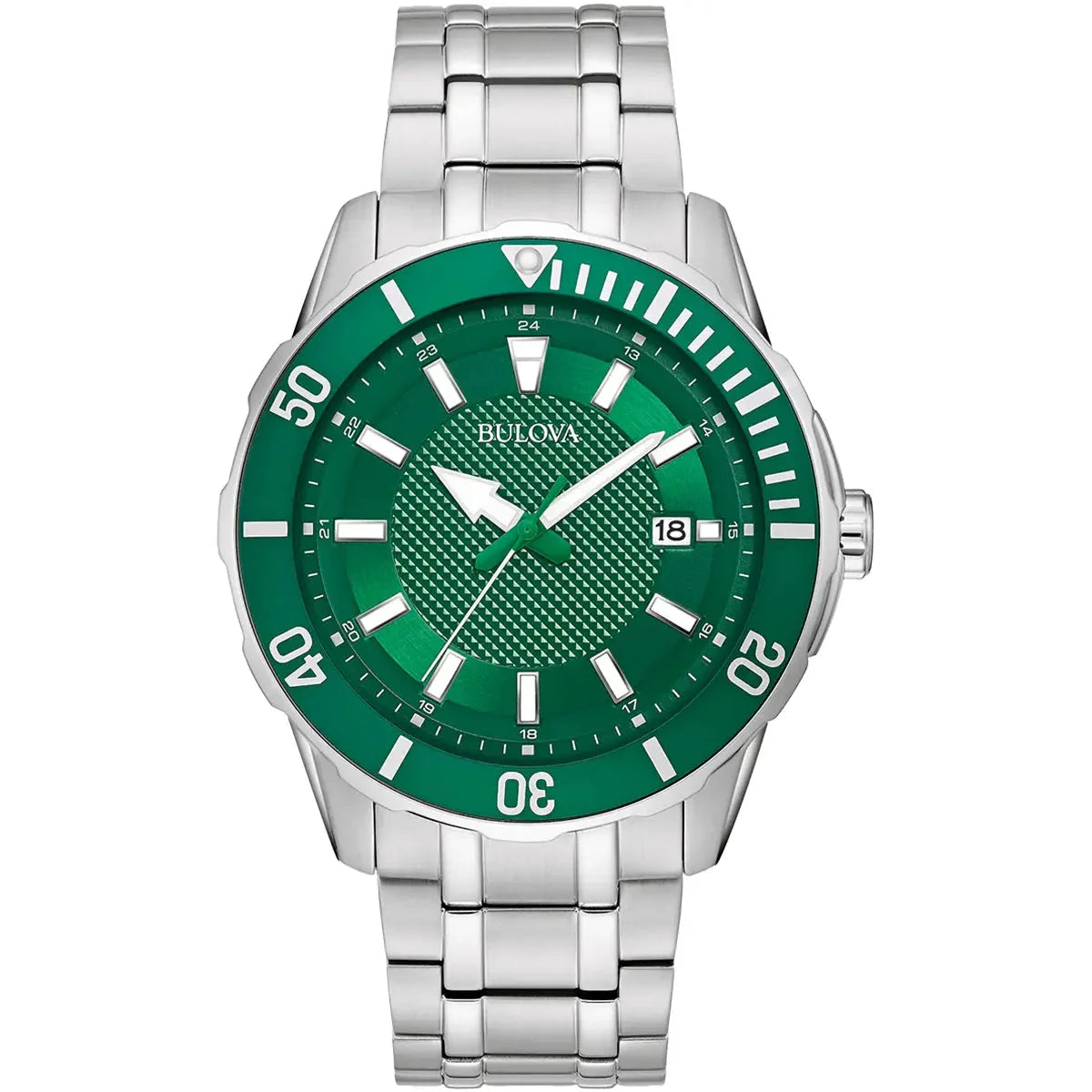 Analogue Watch - Bulova Classic Men's Green Watch 98B359