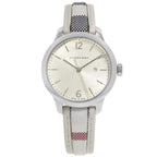 Analogue Watch - Burberry BU10113 Ladies Silver Burberry Pattern Watch