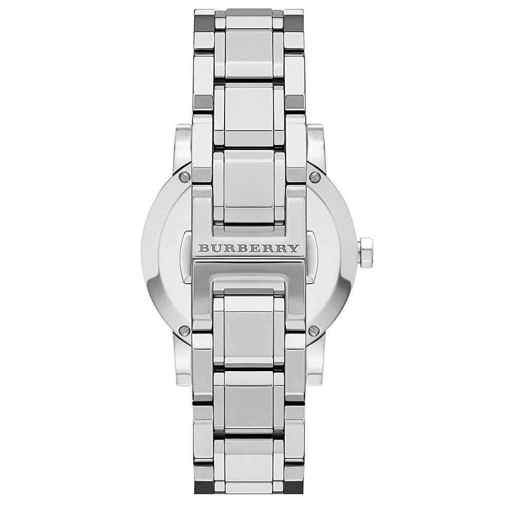 Analogue Watch - Burberry BU9125 Ladies Silver Diamond Watch