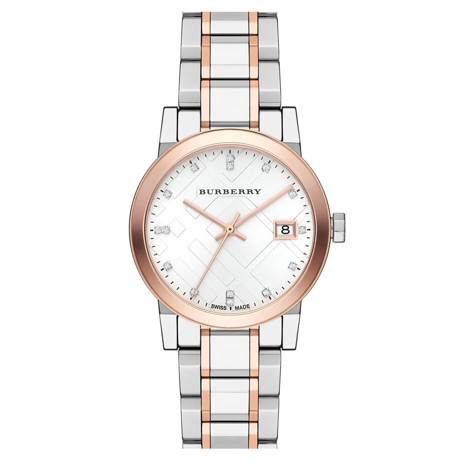 Analogue Watch - Burberry BU9127 Ladies Two-Tone Watch