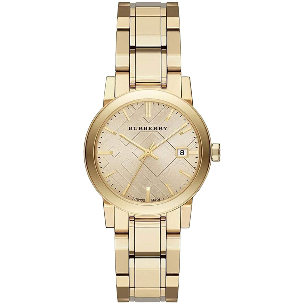 Analogue Watch - Burberry BU9134 Ladies Watch The City Champagne Gold Watch
