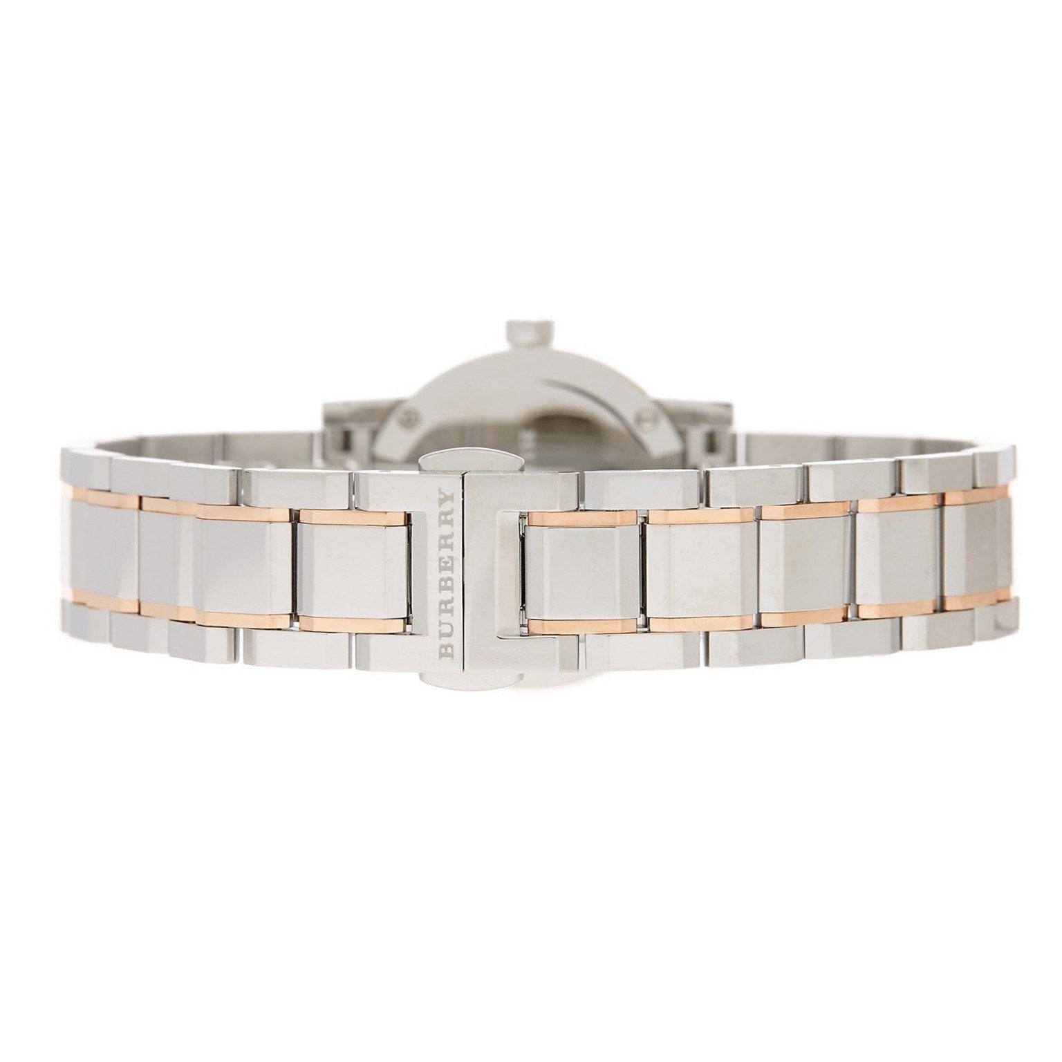 Analogue Watch - Burberry BU9205 Ladies White Rose Gold Watch