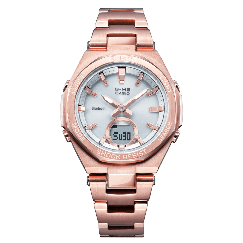 Analogue Watch - Casio Baby-G Ladies Rose Gold Watch MSG-B100DG-4AER