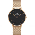 Analogue Watch - Daniel Wellington Petite Melrose Ladies Rose Gold Watch DW00600303