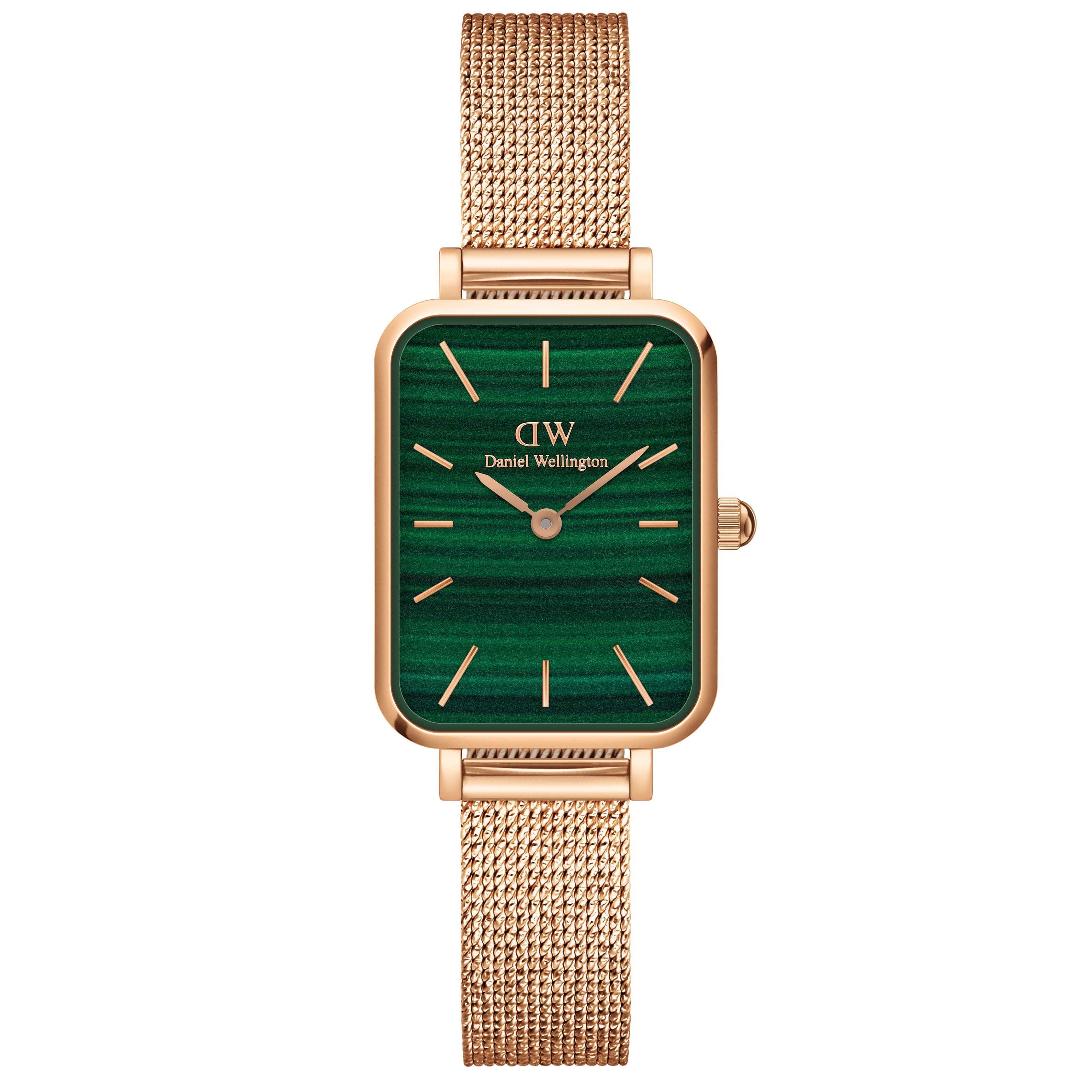 Analogue Watch - Daniel Wellington Ladies Rose Gold Quadro Watch DW00100437