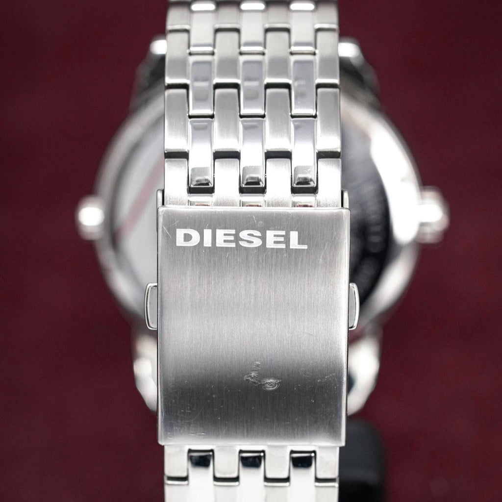Analogue Watch - Diesel DZ7305 Men's Mini Daddy Silver Watch