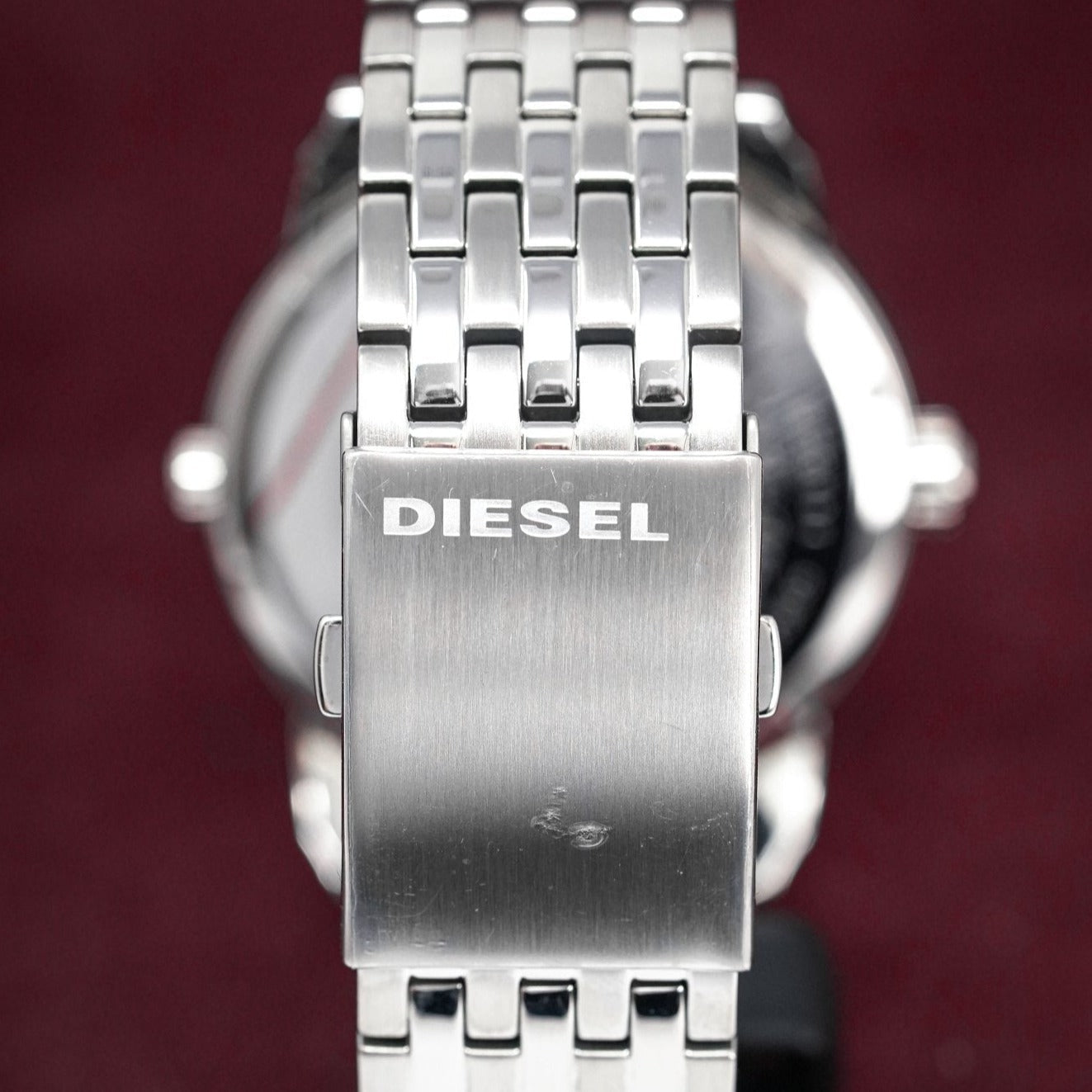 Analogue Watch - Diesel DZ7305 Men's Mini Daddy Silver Watch