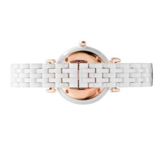 Analogue Watch - Emporio Armani AR1486 Ladies White Watch