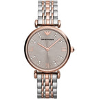 Analogue Watch - Emporio Armani AR1840 Ladies Two Tone Watch
