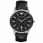 Analogue Watch - Emporio Armani AR2411 Men's Black Watch