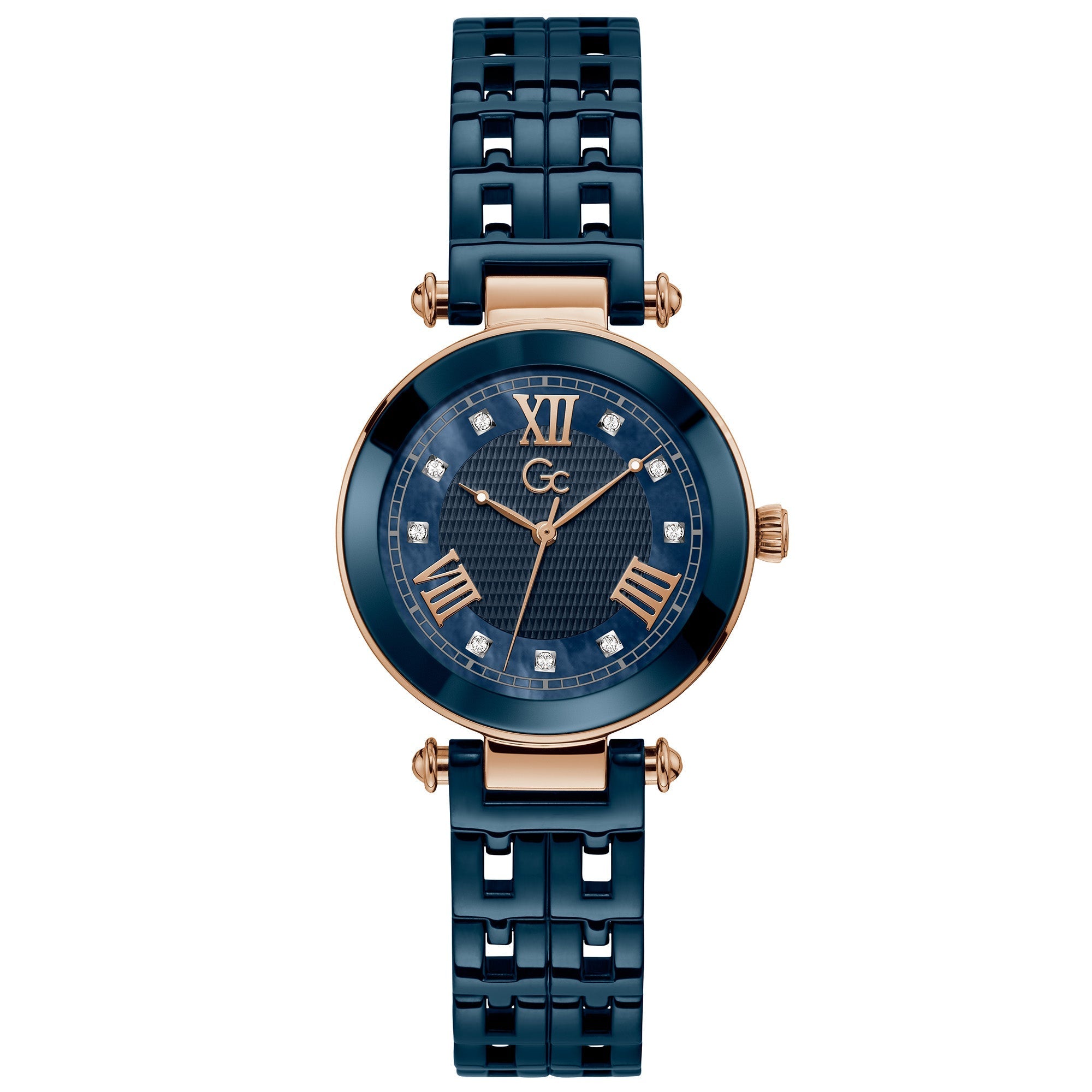 Analogue Watch - GC PrimeChic Ladies Blue Watch Y66005L7MF