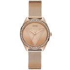 Analogue Watch - Guess W1142L4 Ladies Tri Glitz Rose Gold Watch