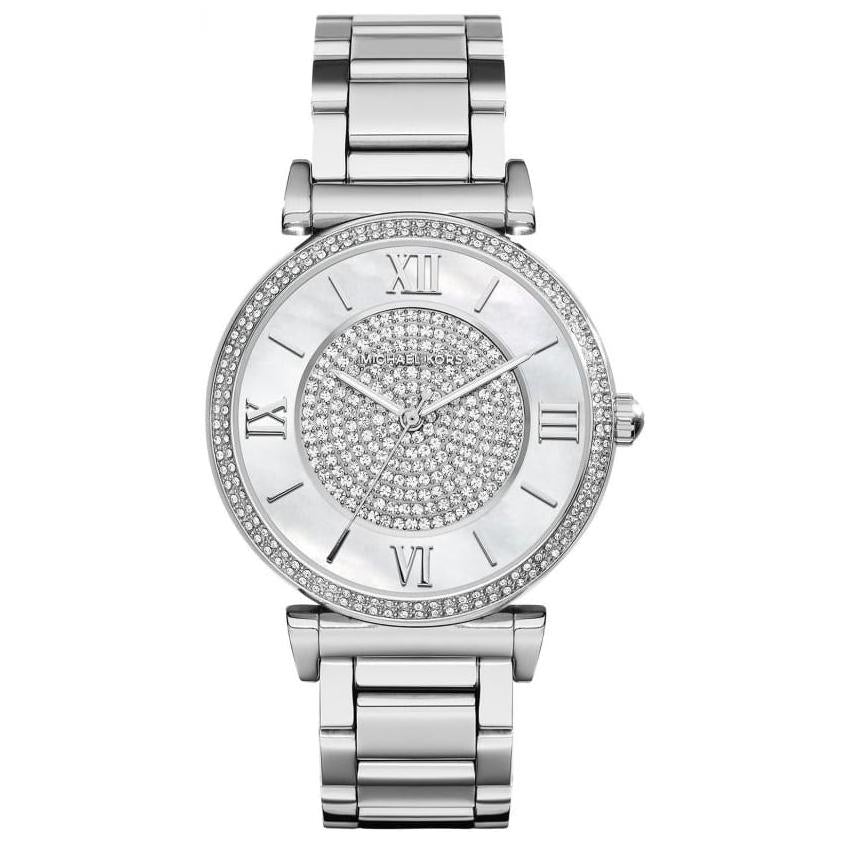 Analogue Watch - Michael Kors MK3355 Ladies Catlin Bracelet Silver Watch