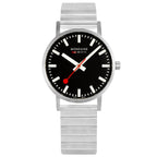 Analogue Watch - Mondaine Classic Unisex Black Watch A660.30314.16SBW