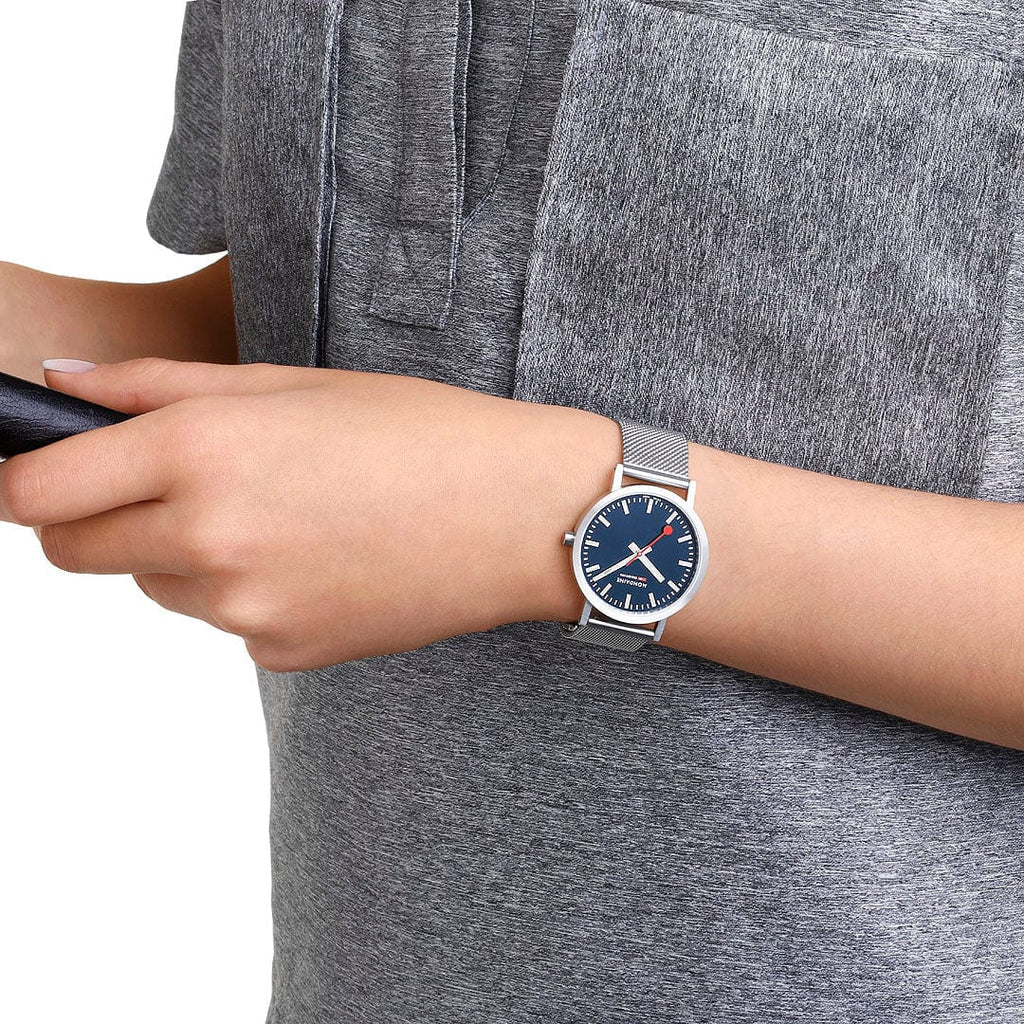 Analogue Watch - Mondaine Classic Unisex Silver Watch A660.30314.40SBJ