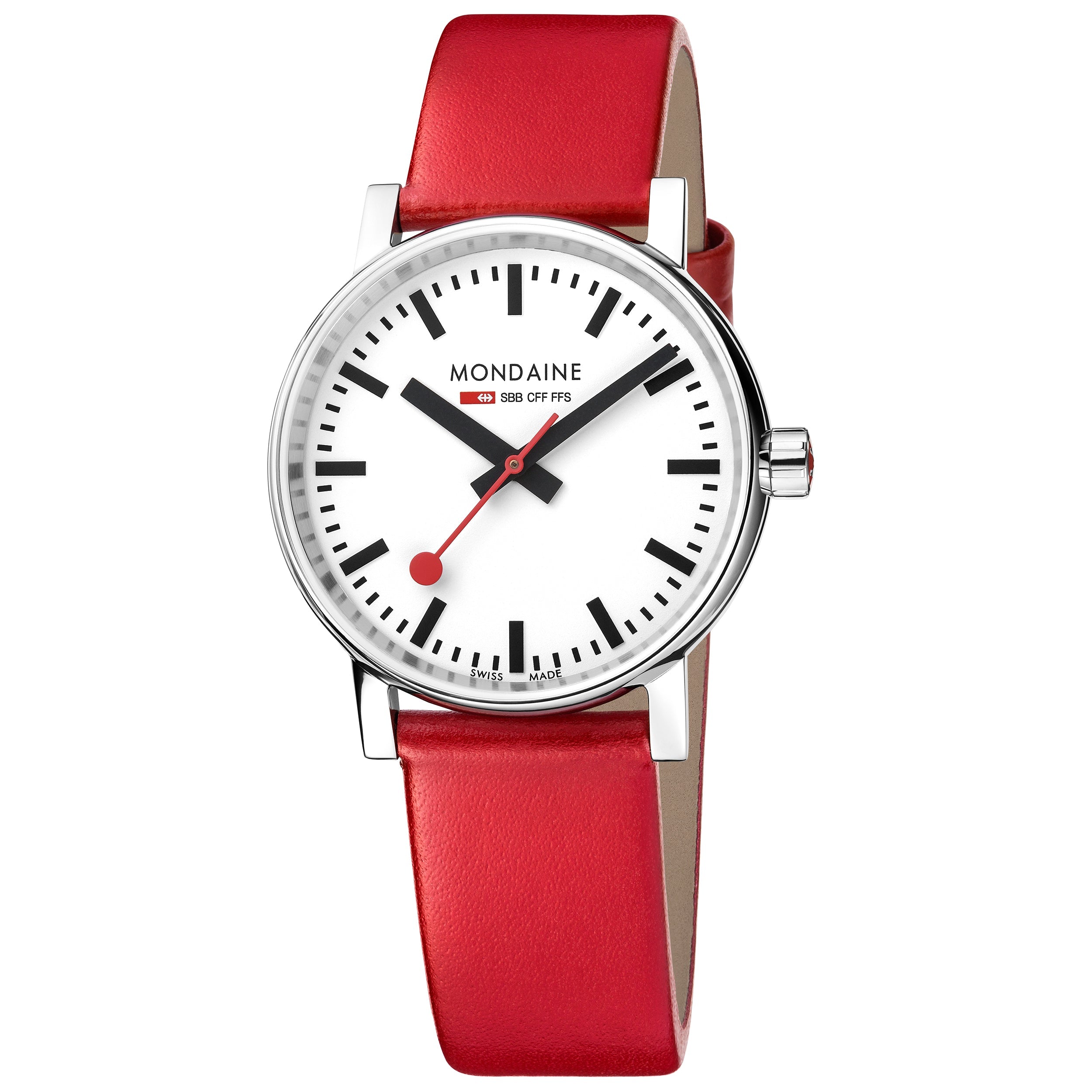 Analogue Watch - Mondaine Evo2 Ladies White Watch MSE.35110.LC