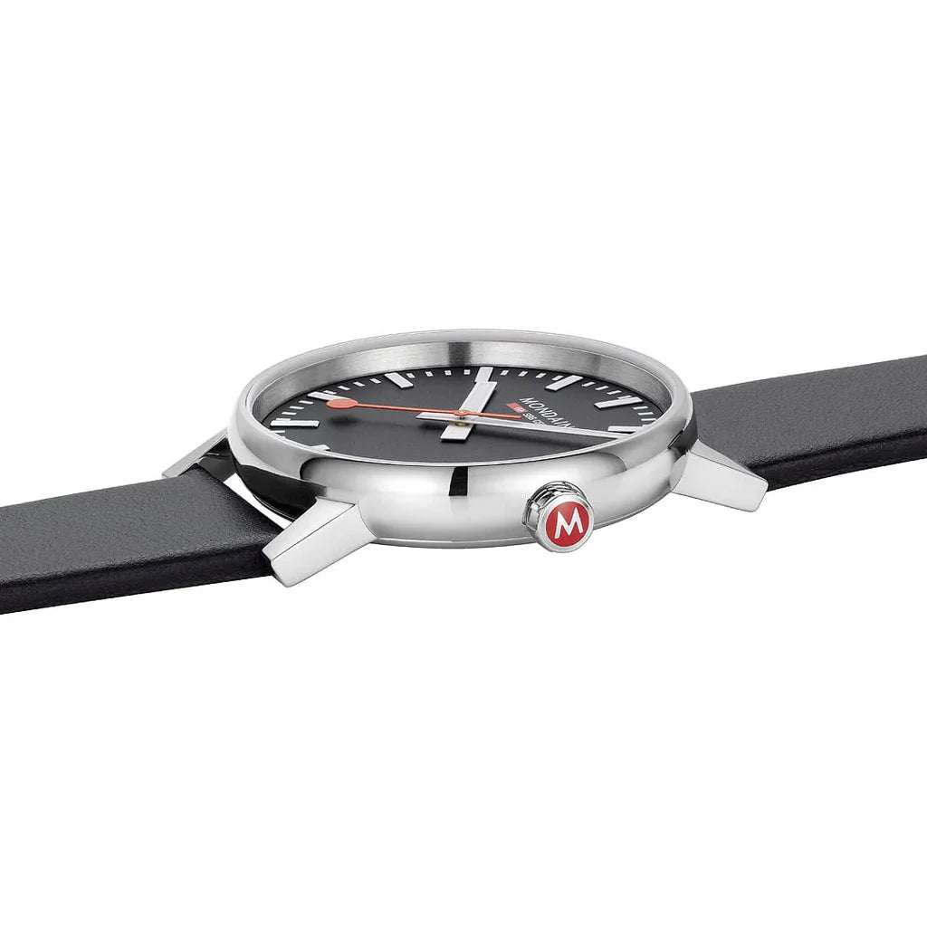 Analogue Watch - Mondaine Evo2 Men's Black Watch MSE.43120.LB