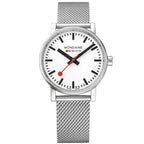 Analogue Watch - Mondaine Evo2 Unisex White Watch MSE.35110.SM