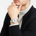 Analogue Watch - Mondaine Evo2 Unisex White Watch MSE.40210.SM