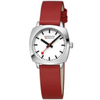 Analogue Watch - Mondaine Petite Cushion Square Ladies Black Watch MSL.31110.LCV
