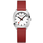 Analogue Watch - Mondaine Petite Cushion Square Ladies Black Watch MSL.31110.LCV
