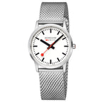 Analogue Watch - Mondaine Simply Elegant Unisex White Watch A400.30351.16SBZ