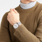 Analogue Watch - Mondaine Simply Elegant Unisex White Watch A638.30350.16SBZ