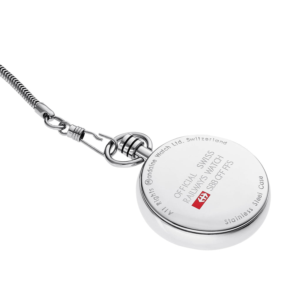 Analogue Watch - Mondaine Unisex White Pocket Watch A660.30316.11SBB