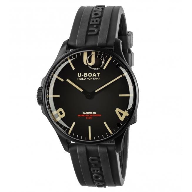Analogue Watch - U-Boat 8464/B Men's Black Darkmoon Watch