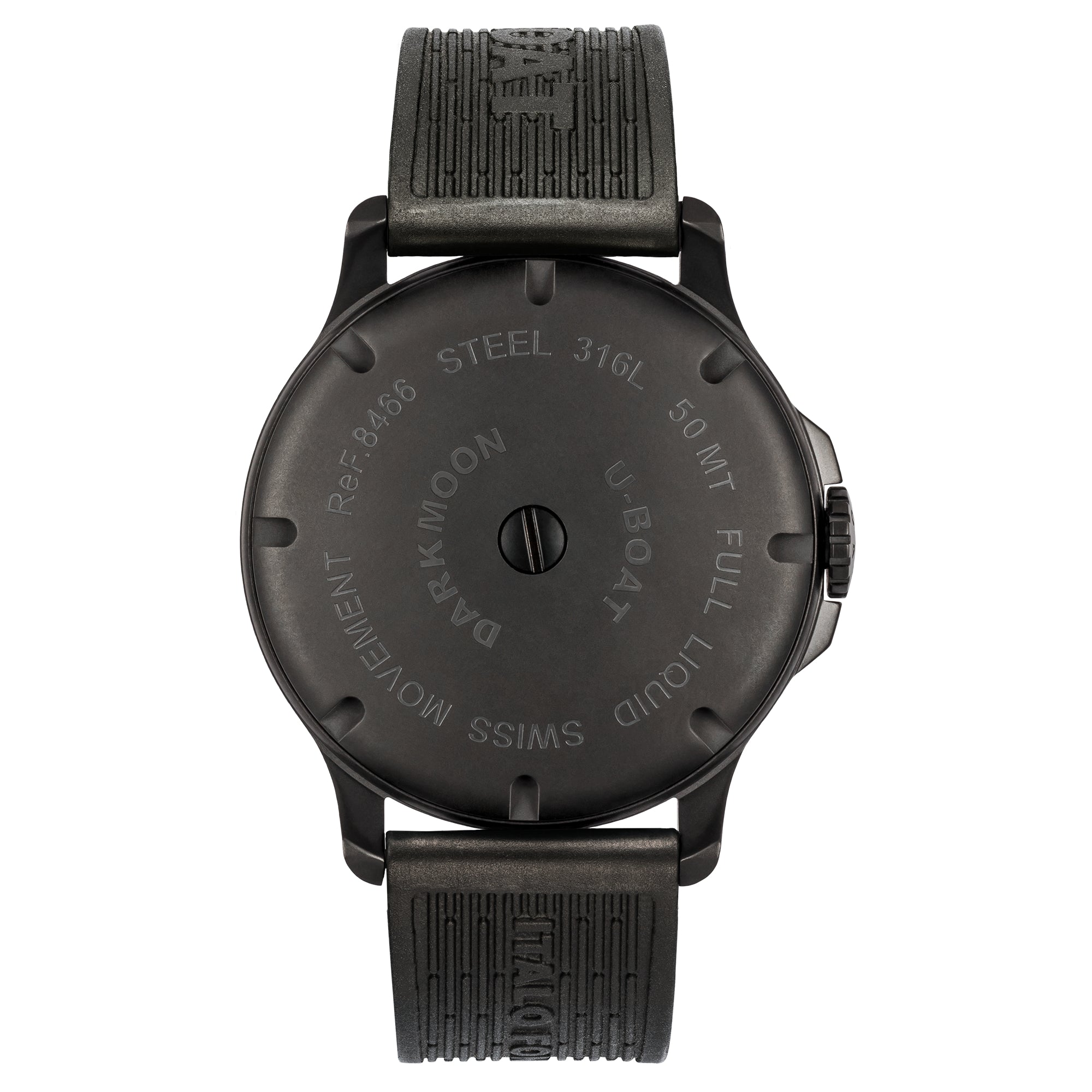 Analogue Watch - U-Boat 8466/B Men's Black Darkmoon IPB/A Watch